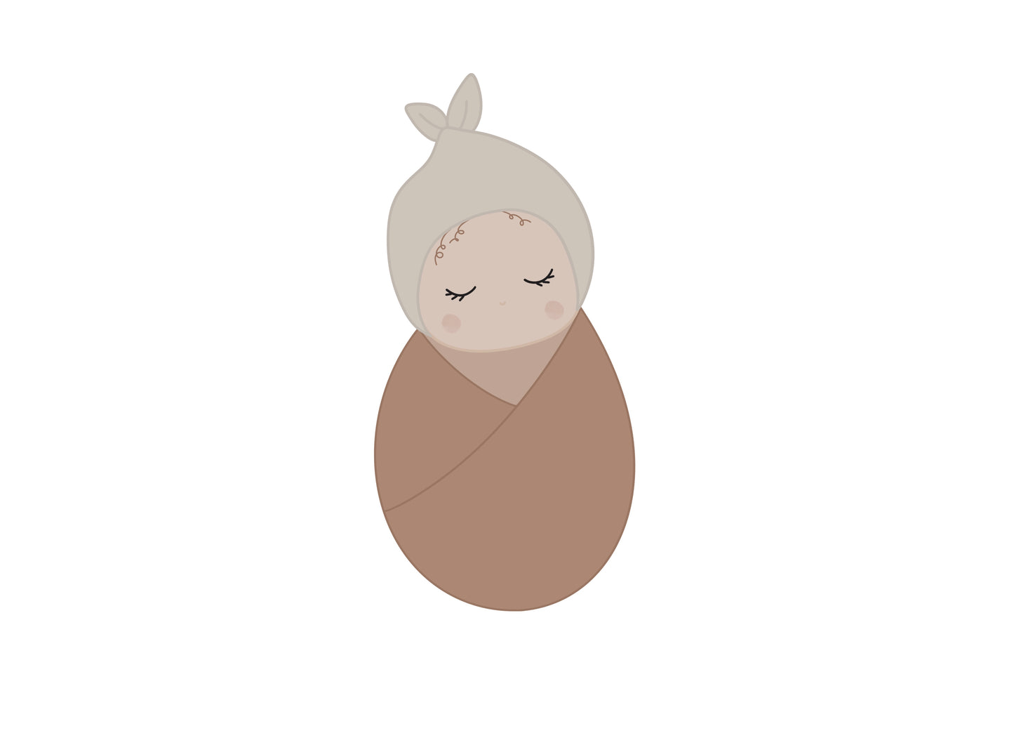 Bundled Baby Cookie Cutter