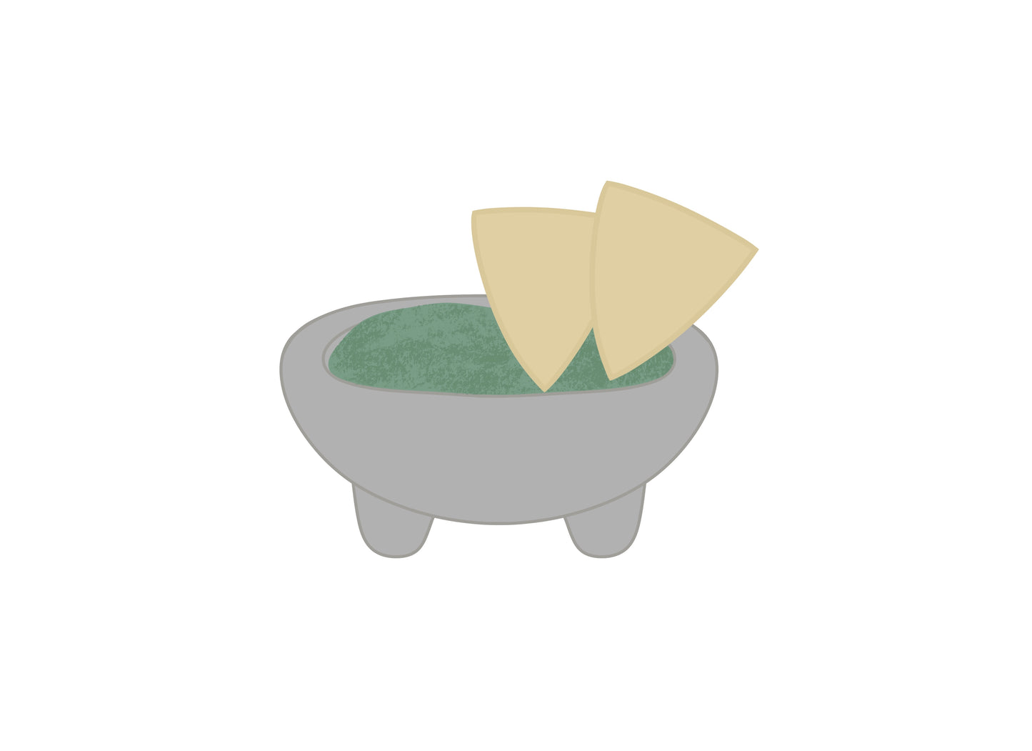 Guacamole Bowl with Chips Cookie Cutter
