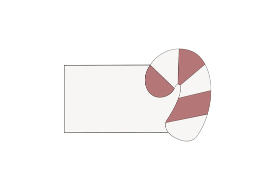 Candy Cane Plaque Cookie Cutter