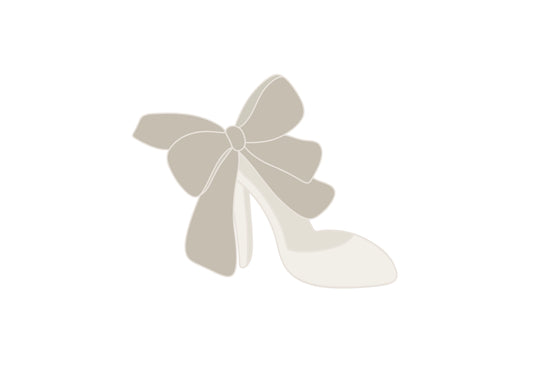 Heel with Bow Cookie Cutter