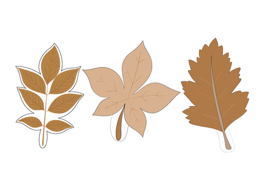 Fall Leaf 1, 2, or 3 Cookie Cutters