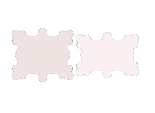 Princess Plaque Wide or Princess Plaque Skinny Cookie Cutters