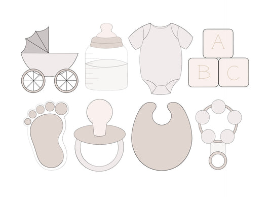 Baby Mini Cookie Cutters