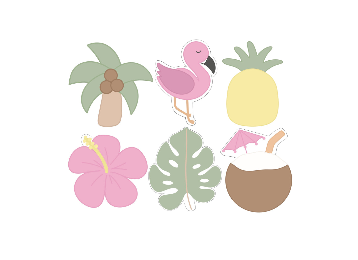 Tropical Mini Cookie Cutters