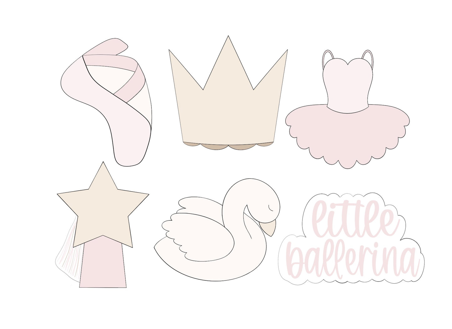 Ballerina Mini Cookie Cutters