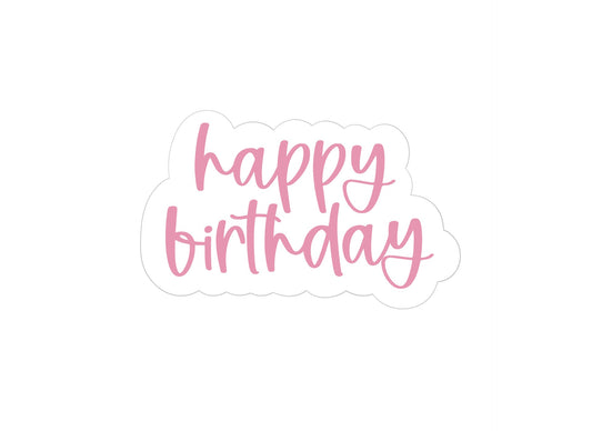 Happy Birthday Plaque Cookie Cutter