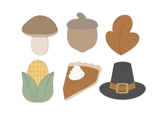 Fall/Thanksgiving Mini Cookie Cutters