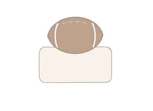 Football Plaque Cookie Cutter