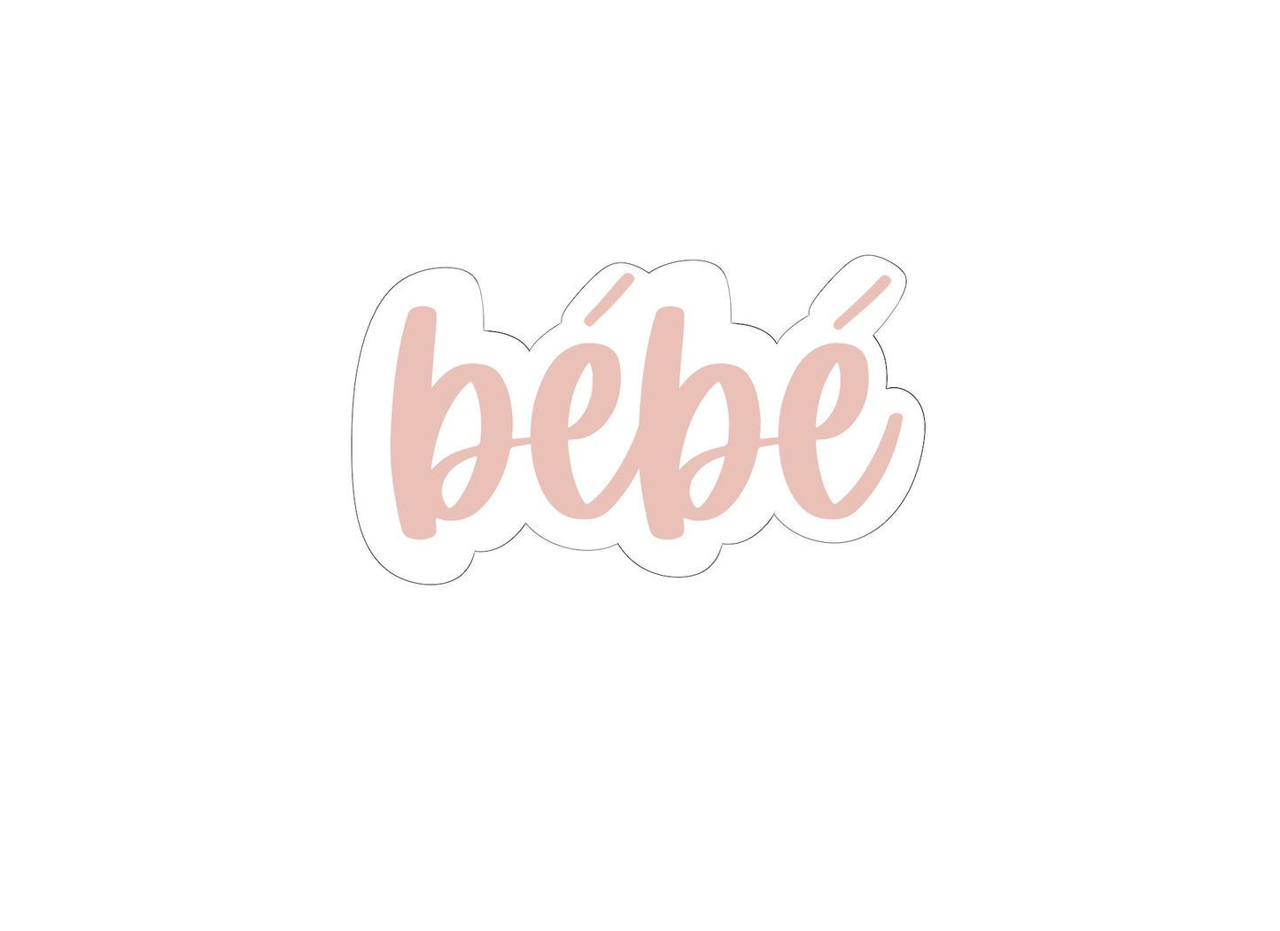 bebe Font Plaque Cookie Cutter