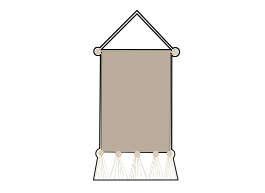 Hanging Banner with Tassels Cookie Cutter