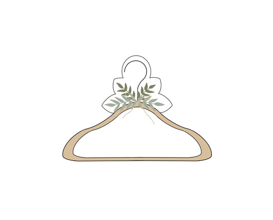 Hanger with Greenery Cookie Cutter