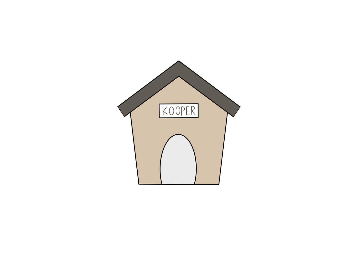 Dog House Cookie Cutter