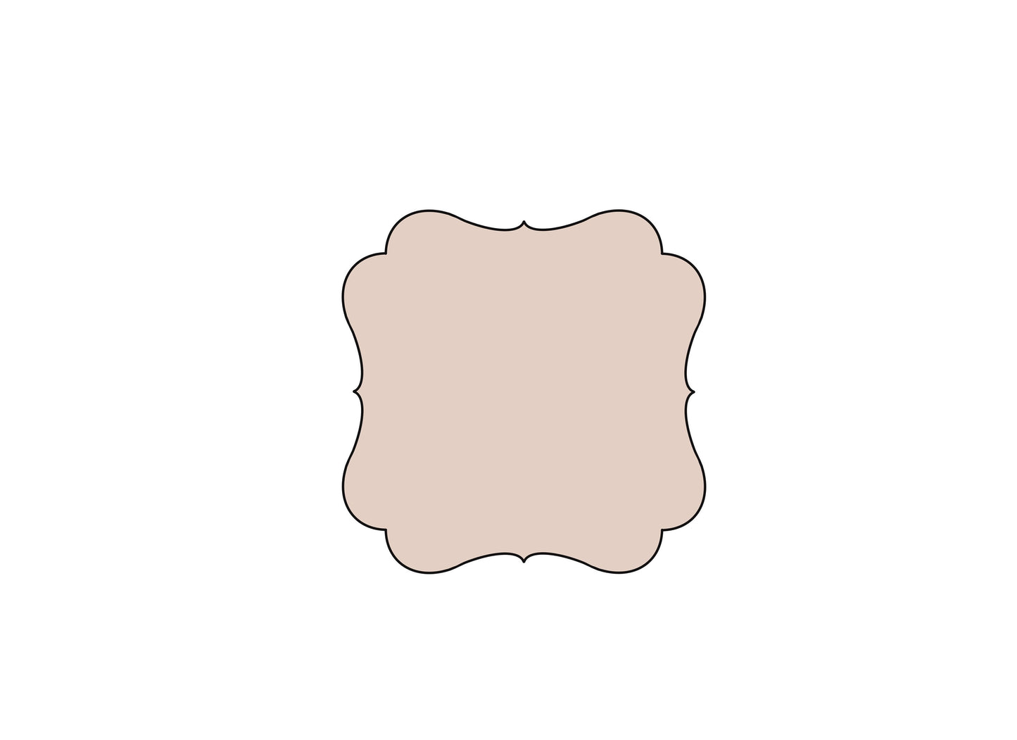 Plaque 6 Cookie Cutter