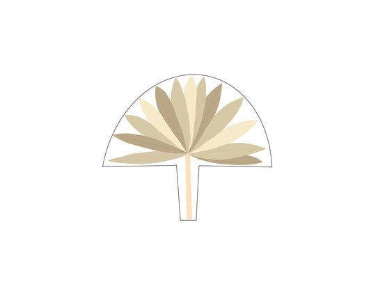 Dried Palm Leaf Cookie Cutter