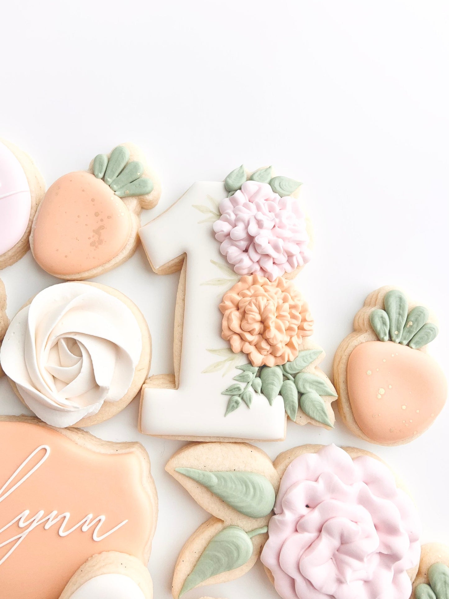 Floral Number 1 Cookie Cutter