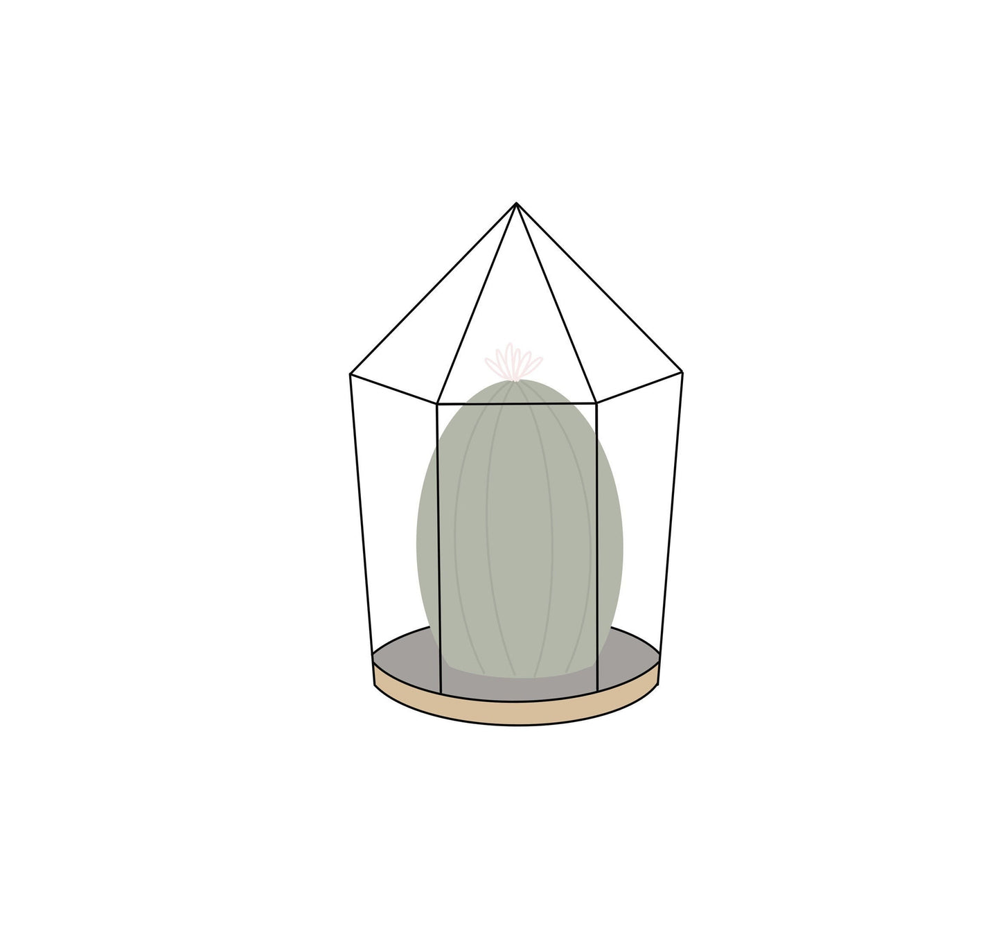 Geometric Terrarium Cookie Cutter