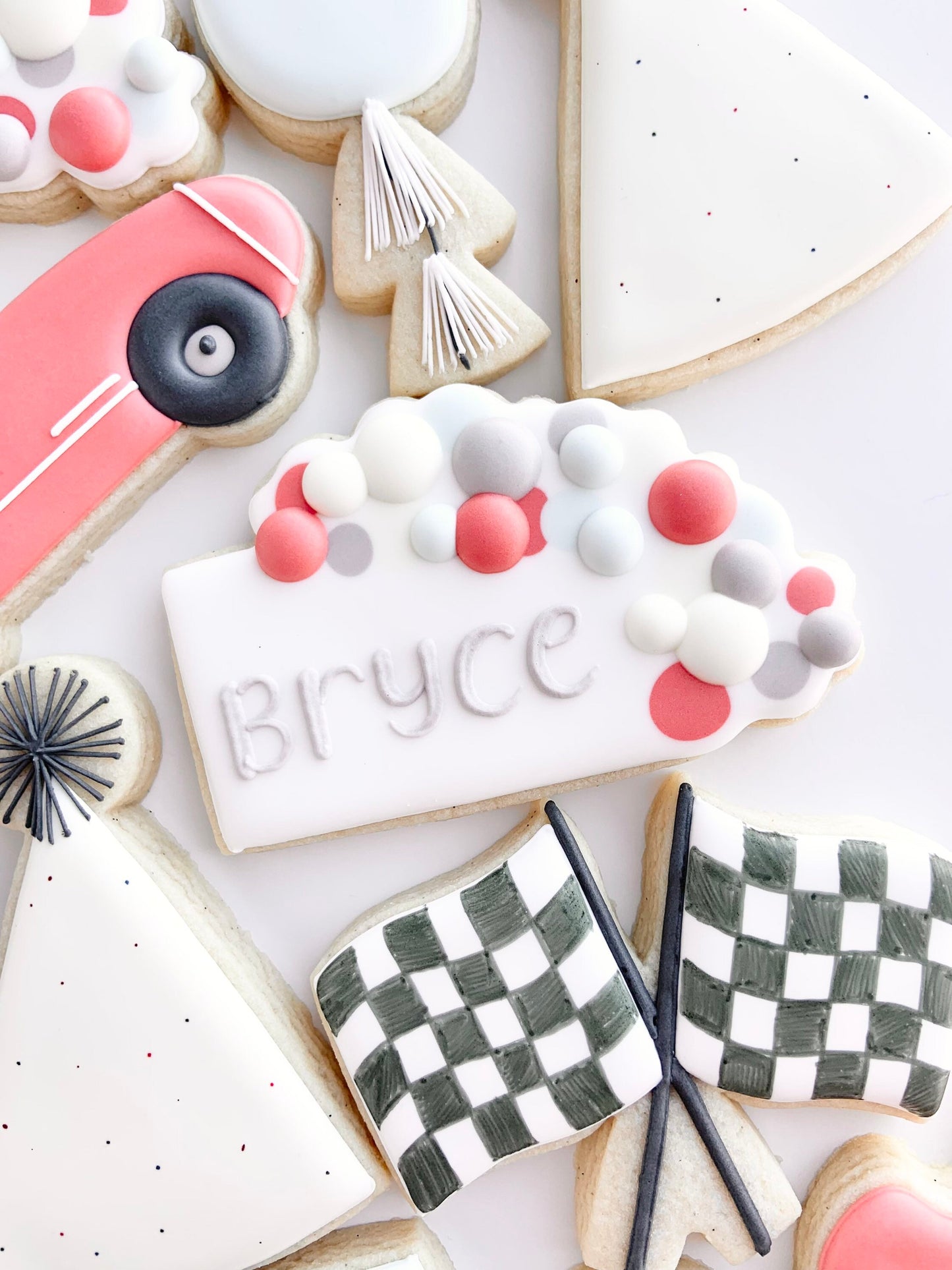 Balloon Garland Plaques 1, 2, or 3 Cookie Cutters