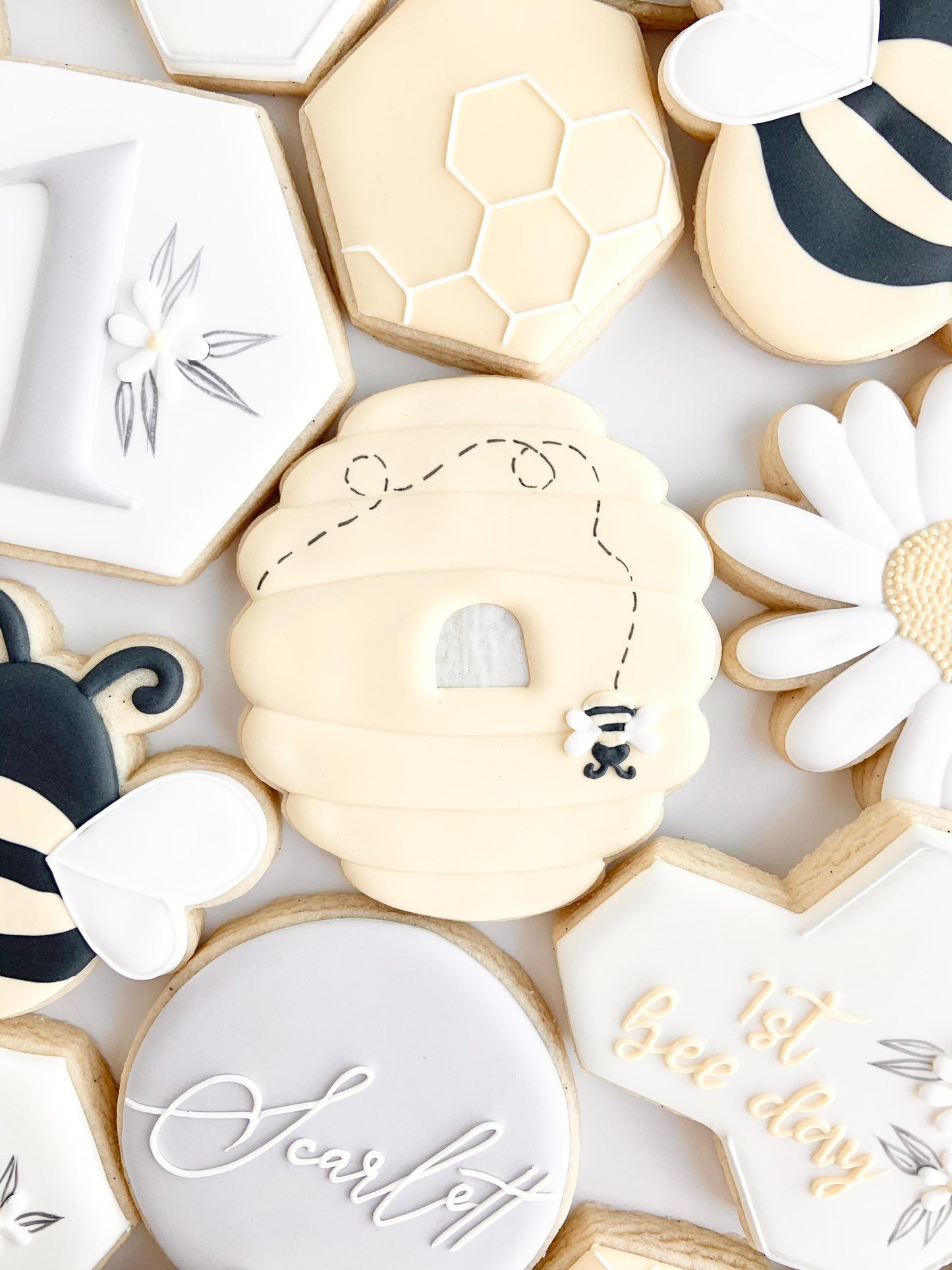 Beehive with or without Flowers Cookie Cutters