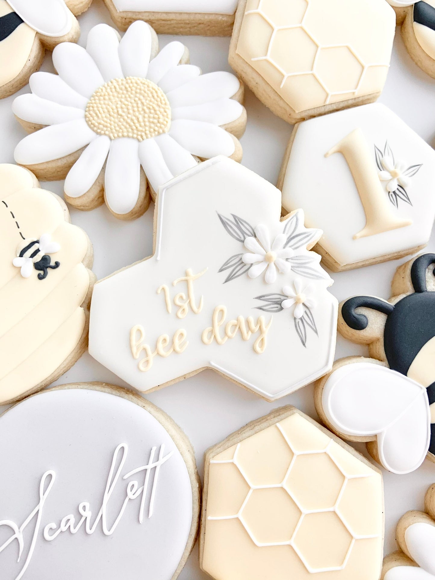 Hexagon Flower Plaque Cookie Cutter