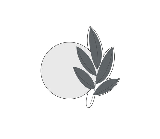 Circle with Big Leaf Cookie Cutter