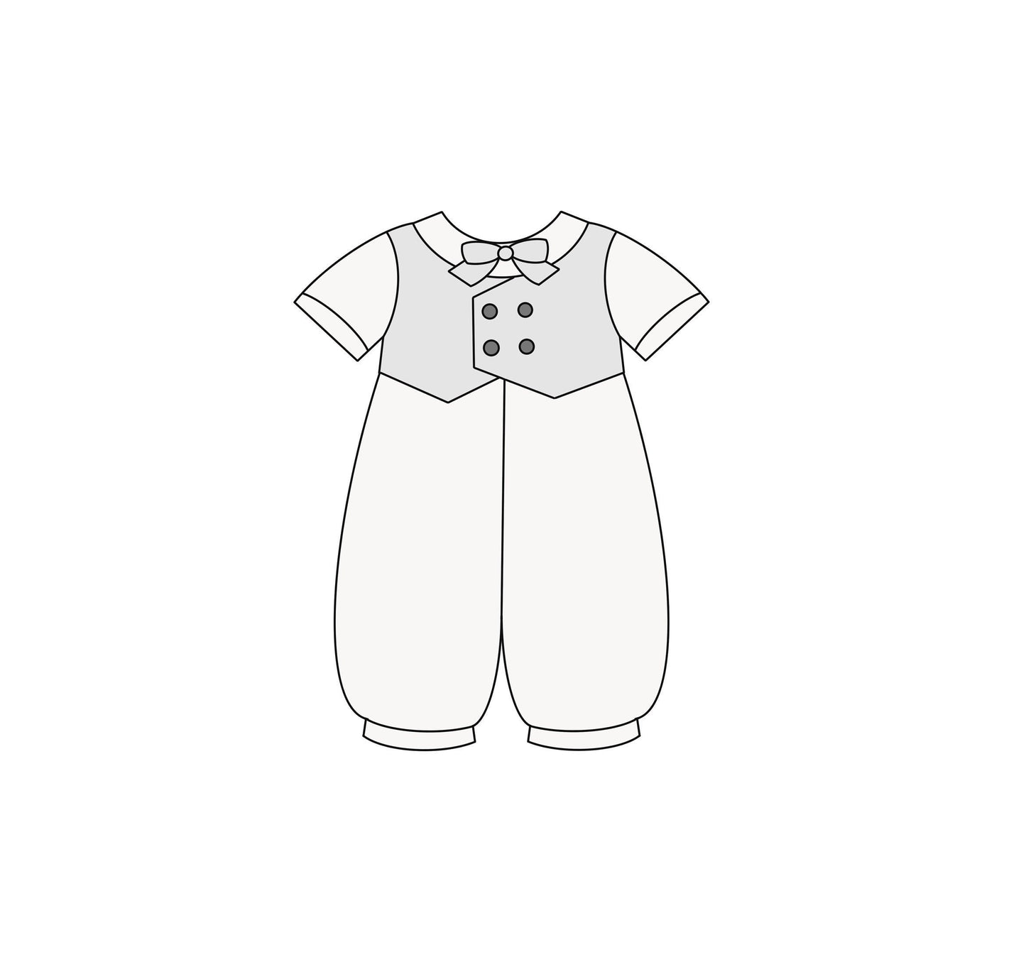 Boy Baptism Outfit Cookie Cutter