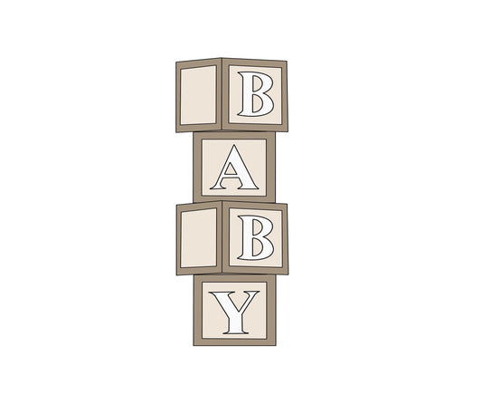 Baby Blocks 2 Cookie Cutter