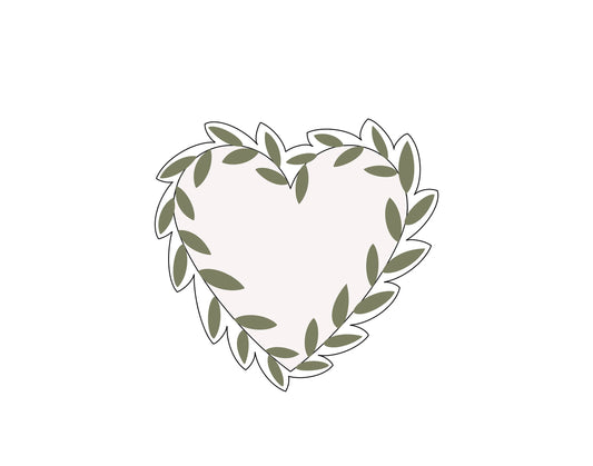 Leafy Heart 2 Cookie Cutter