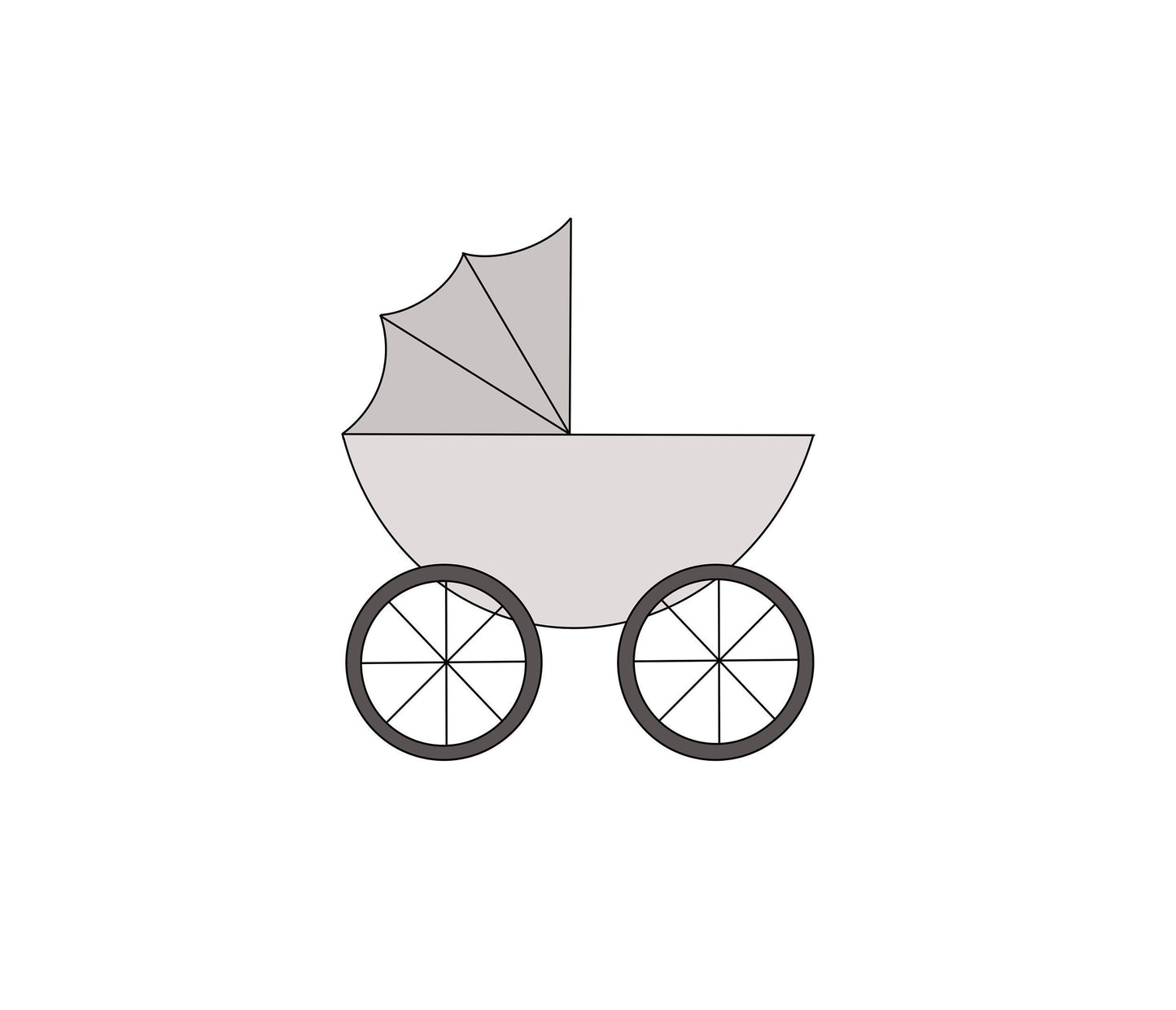 Baby Stroller Cookie Cutter