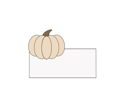 Pumpkin Name Plaque Cookie Cutter