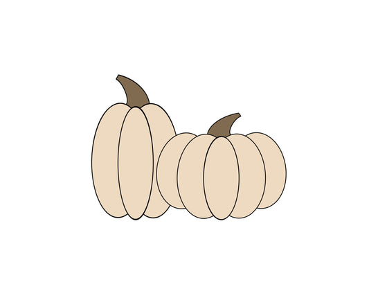 Double Pumpkins Cookie Cutter