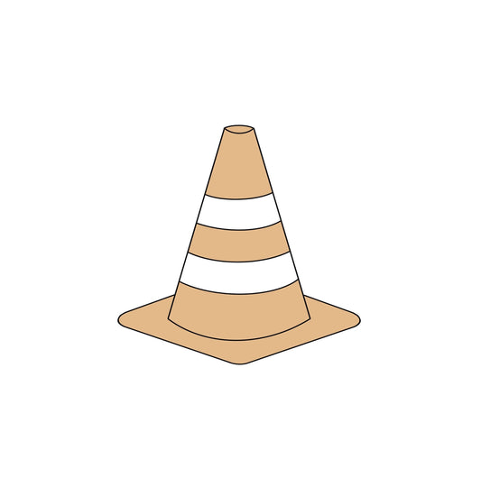 Construction Cone Cookie Cutter