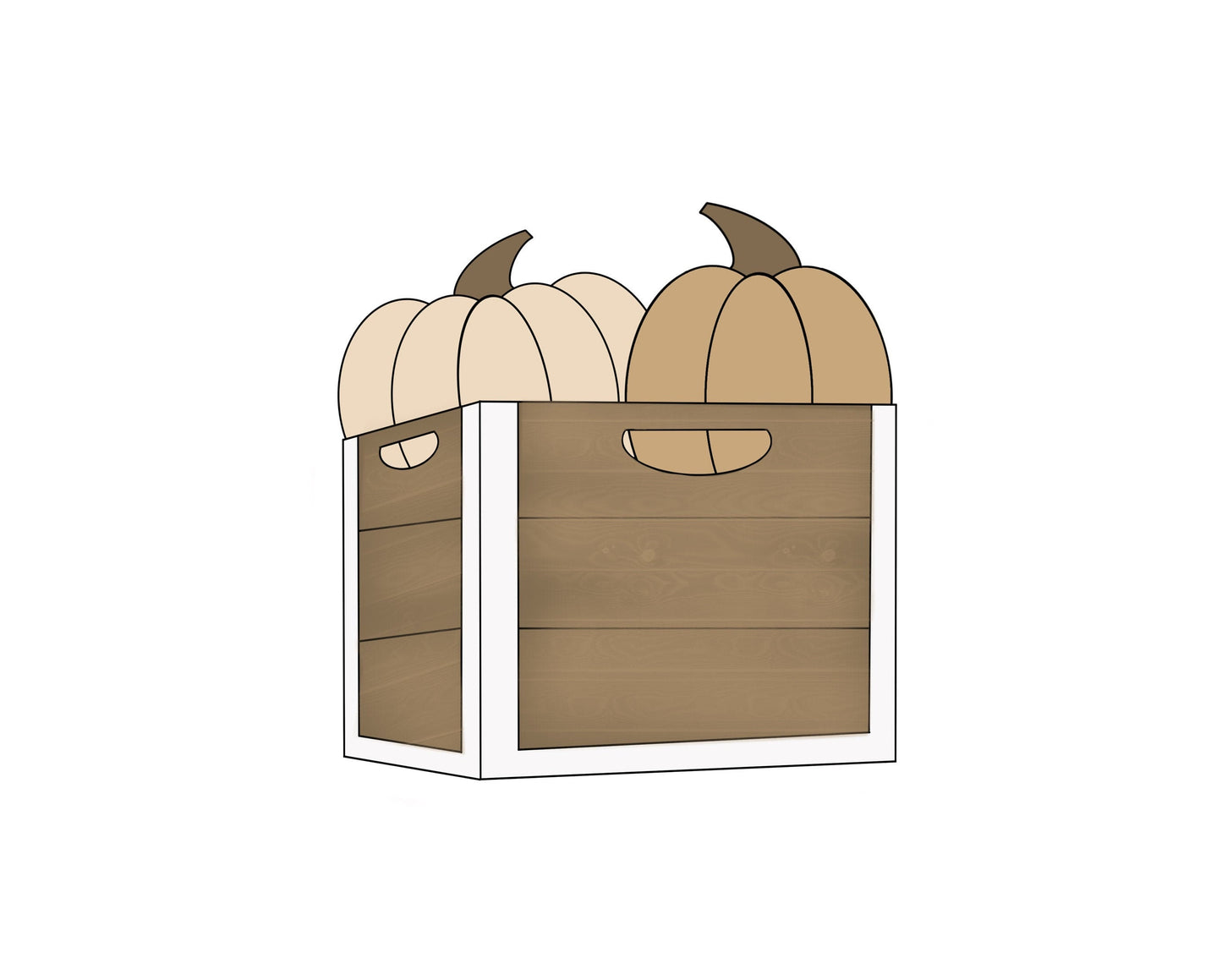 Box of Pumpkins Cookie Cutter