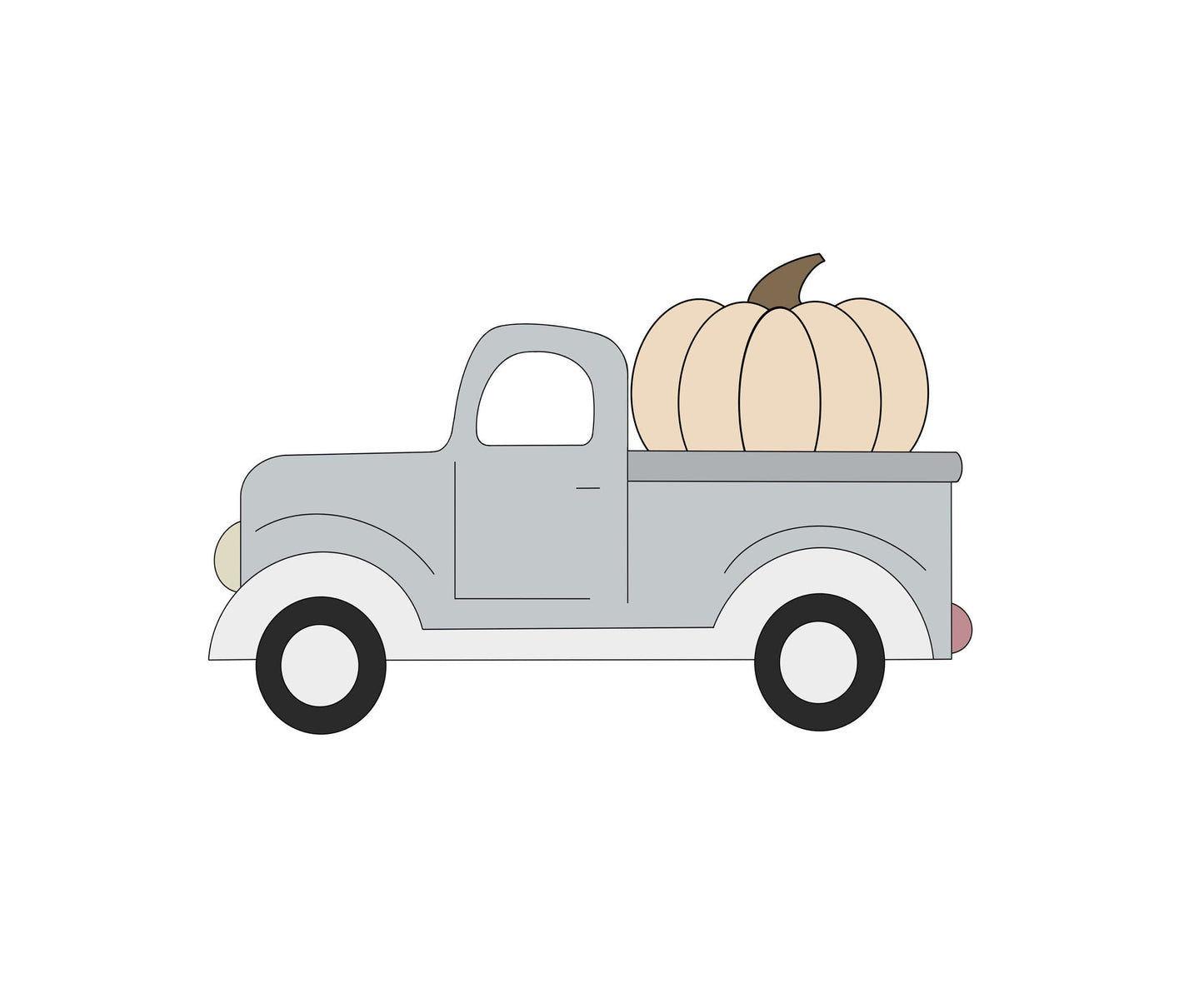 Truck with Pumpkin Cookie Cutter