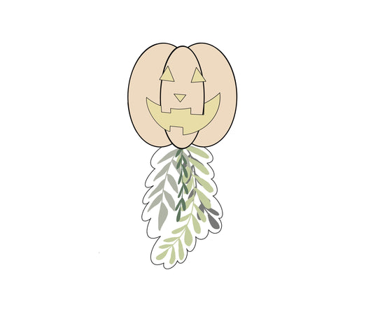 Pumpkin Greenery Balloon Cookie Cutter