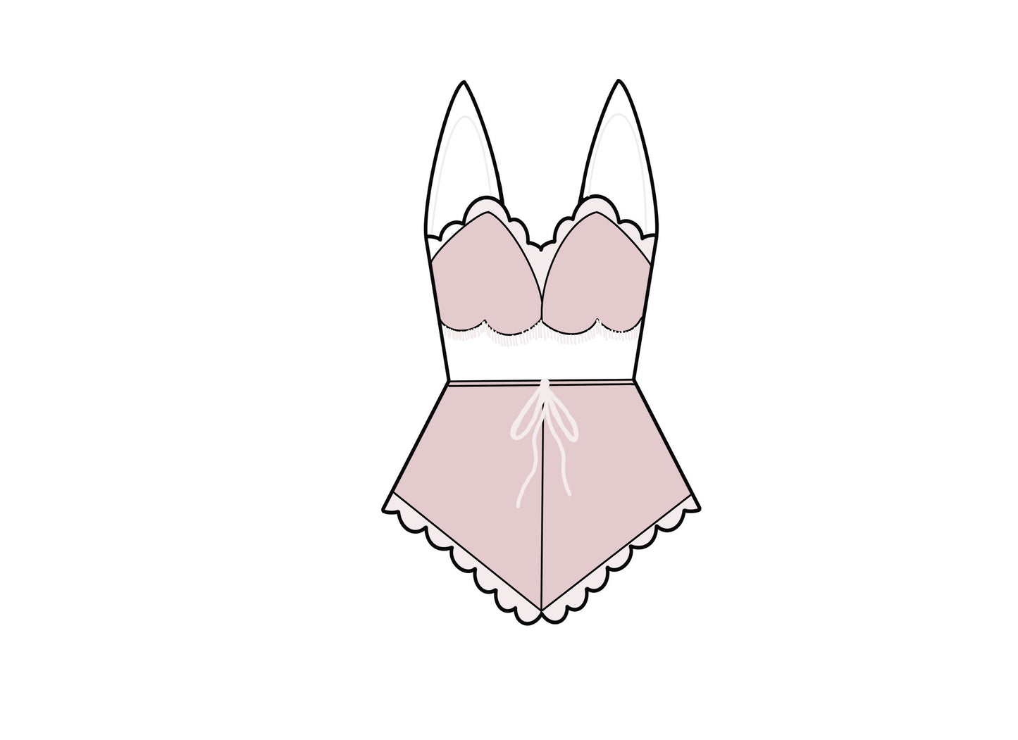Lingerie Bodysuits 1, 2, 3, or Jammies Cookie Cutters