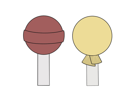 Lollipop 1 or Lollipop 2 Cookie Cutters