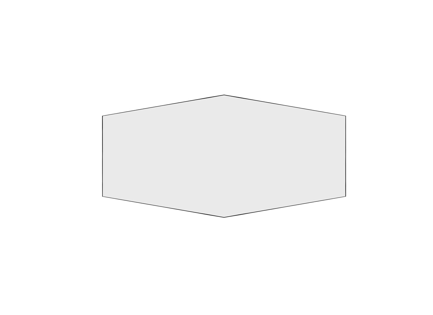Hex 1 or 2 Plaques Cookie Cutters
