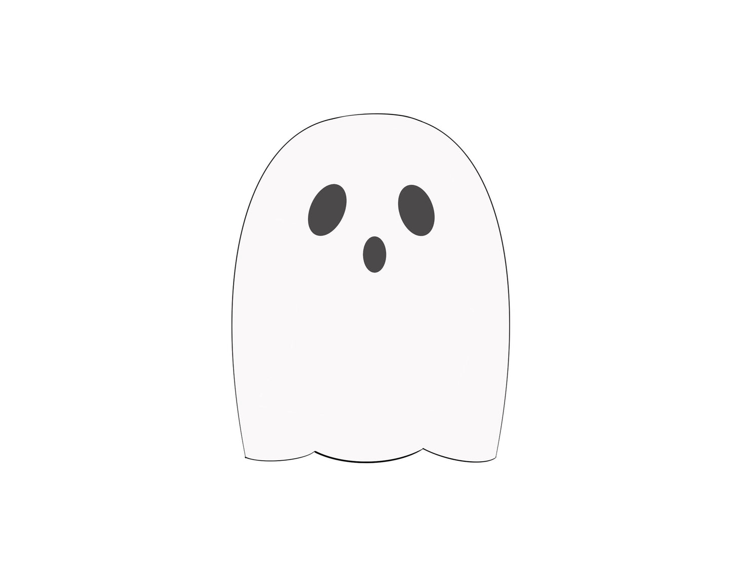 Ghost 3 Cookie Cutter