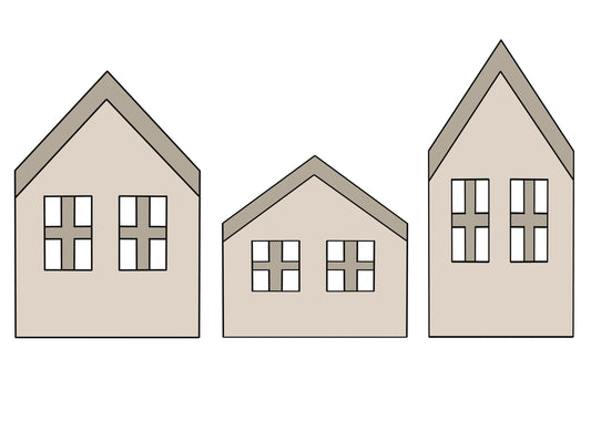 Christmas Mod House Cookie Cutters