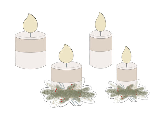 Candle Variations Cookie Cutters