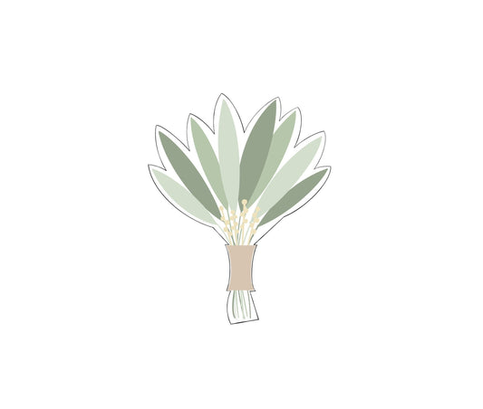 Leafy Wedding Bouquet Cookie Cutter