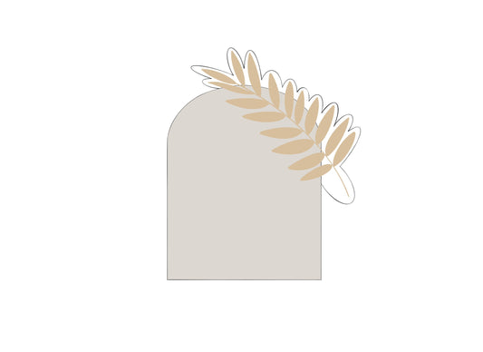 Mod Leaf Plaque Cookie Cutter