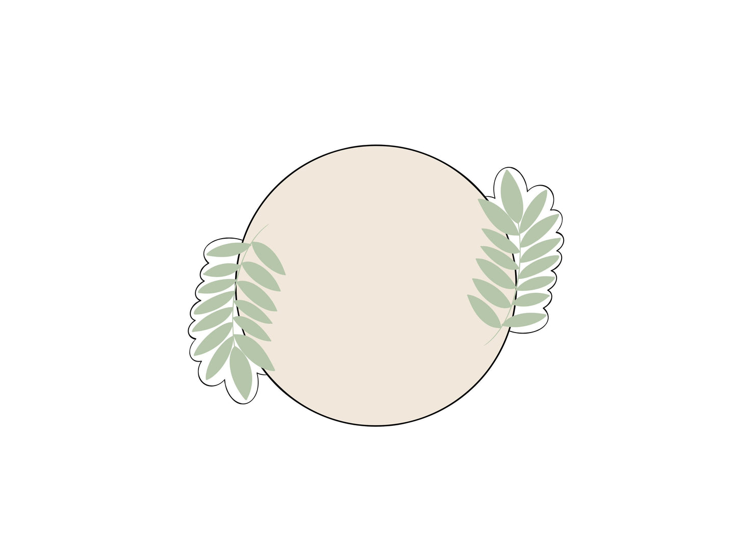 Double Leaf Circle Cookie Cutter