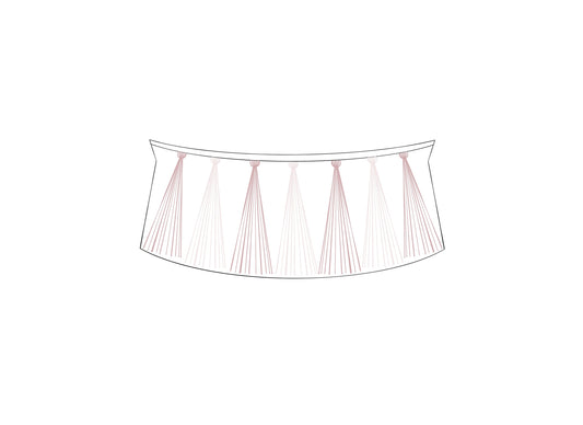 Tassel Banner Cookie Cutter