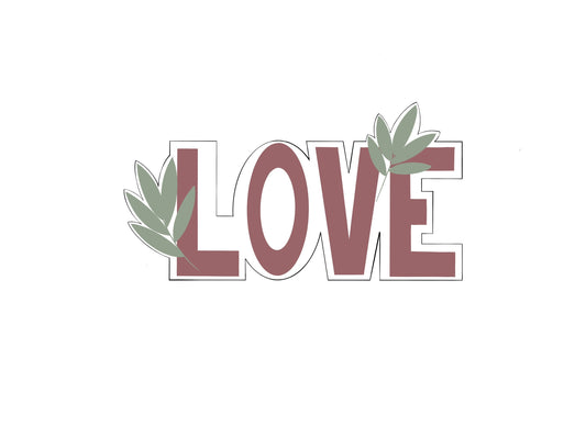 Bold LOVE Cookie Cutter