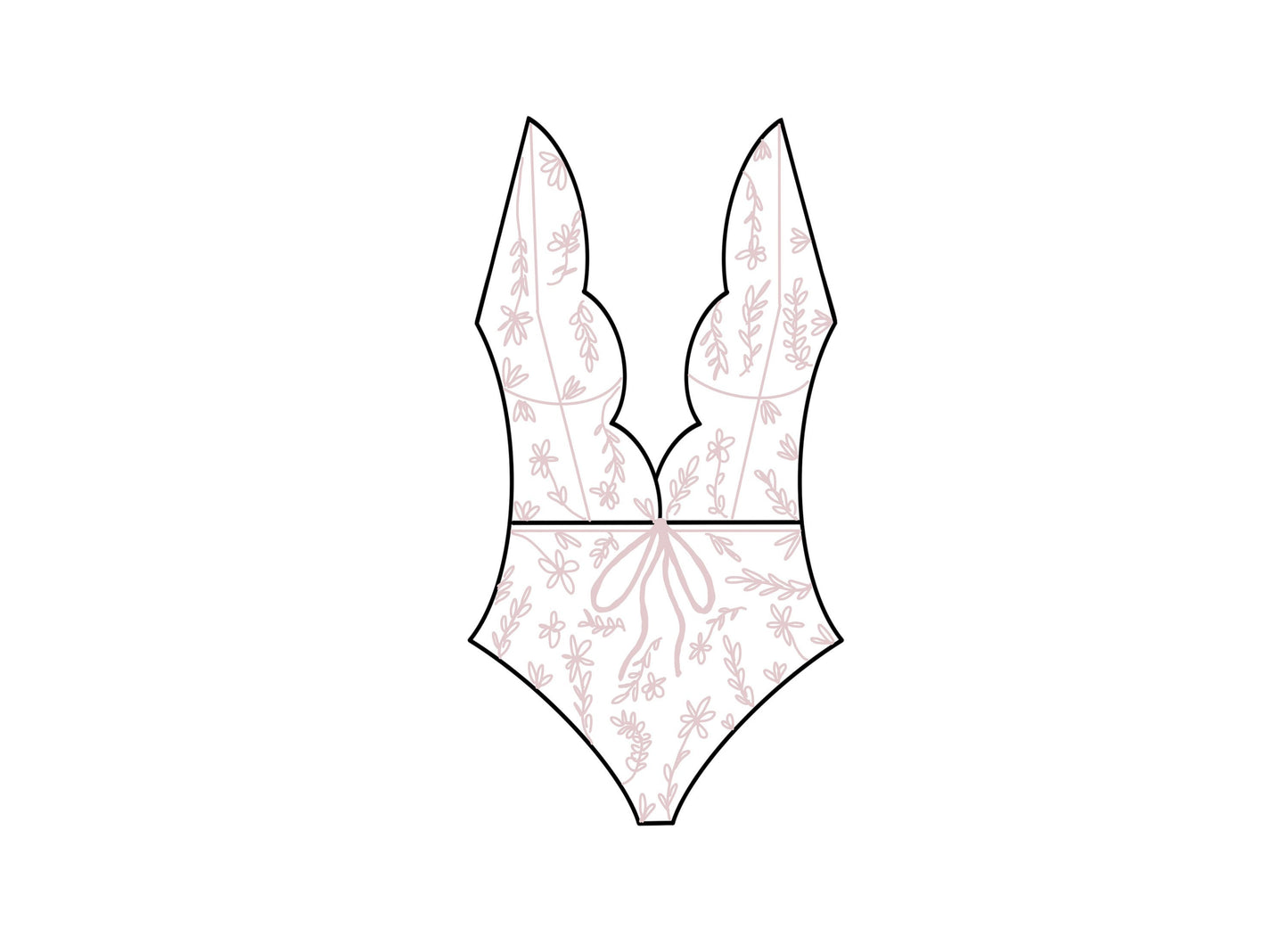 Lingerie Bodysuits 1, 2, 3, or Jammies Cookie Cutters