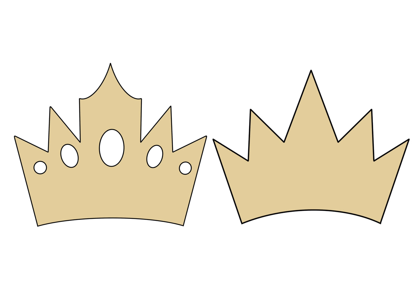 Crown 1 or Crown 2 Cookie Cutters