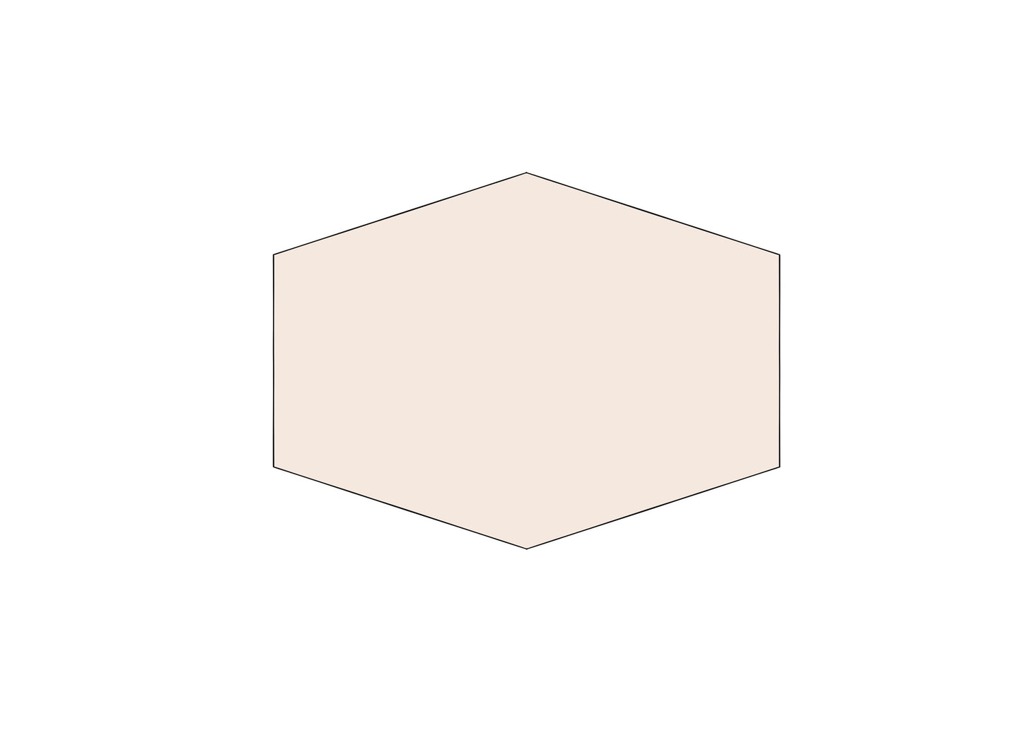 Hex 1 or 2 Plaques Cookie Cutters