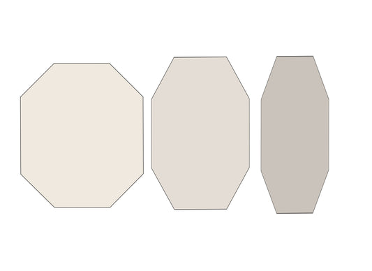 Stretched Octagon 1, 2, or 3 Cookie Cutters