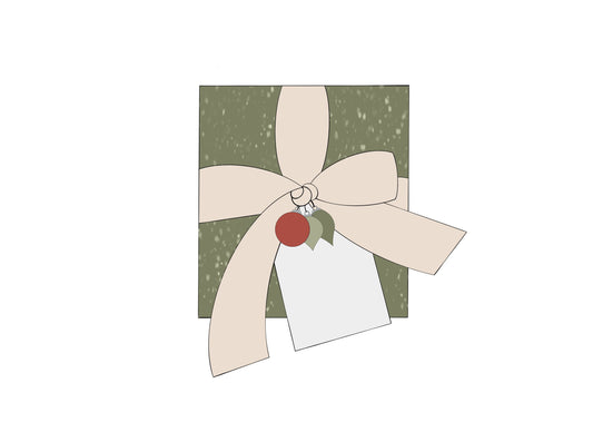 Present with Bow and Tag Cookie Cutter